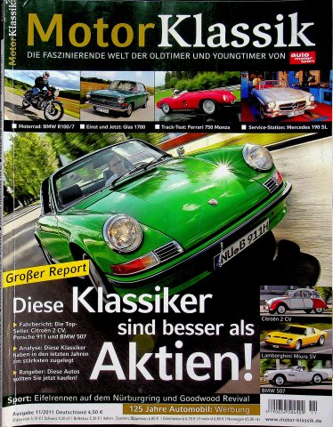 Deckblatt Motor Klassik (11/2011)